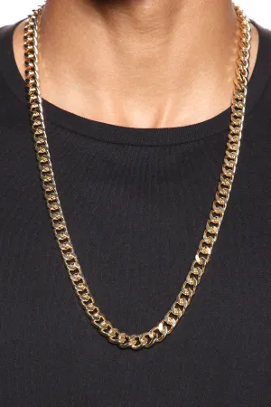 30″ Joe's Cuban Link Chain Necklace - Gold