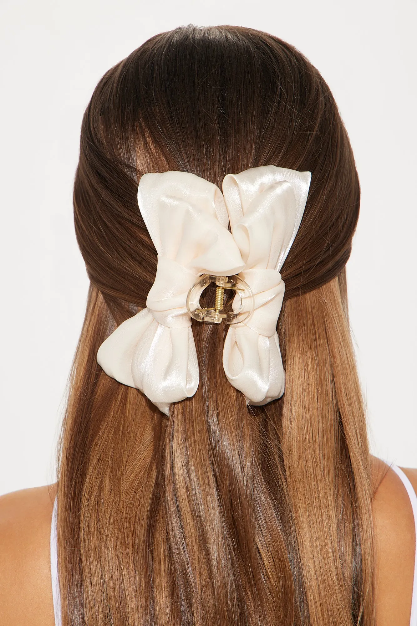 A Gift For You Bow Claw Clip - Ivory