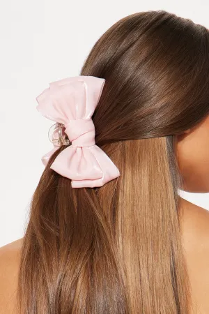 A Gift For You Bow Claw Clip - Pink