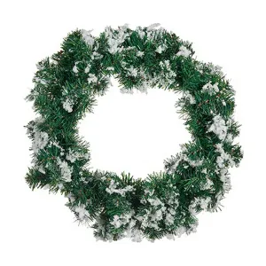 Advent wreathe Snowflakes White Green