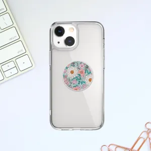 Aqua Boho Floral Phone Grip