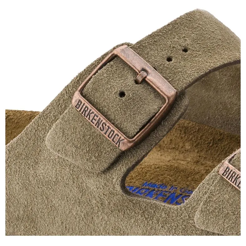 Birkenstock Men's Arizona Soft Footbed Taupe Suede