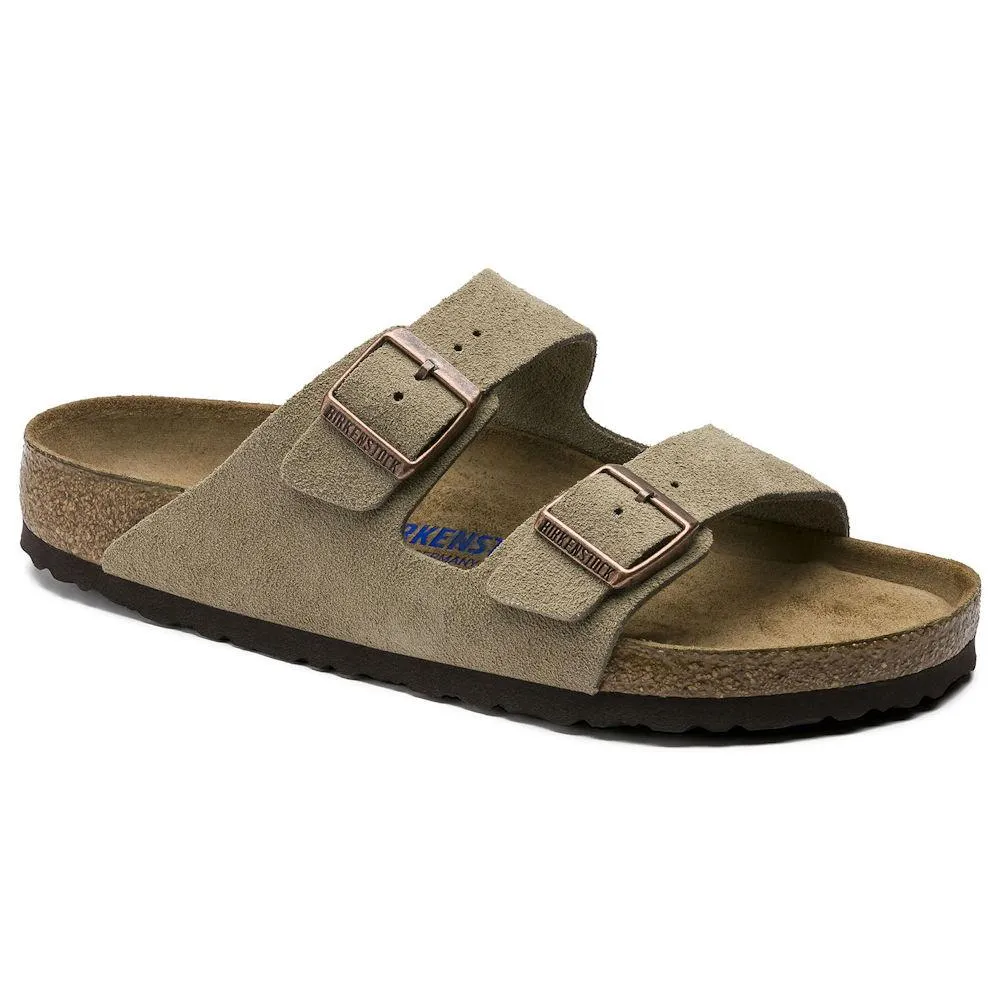 Birkenstock Men's Arizona Soft Footbed Taupe Suede