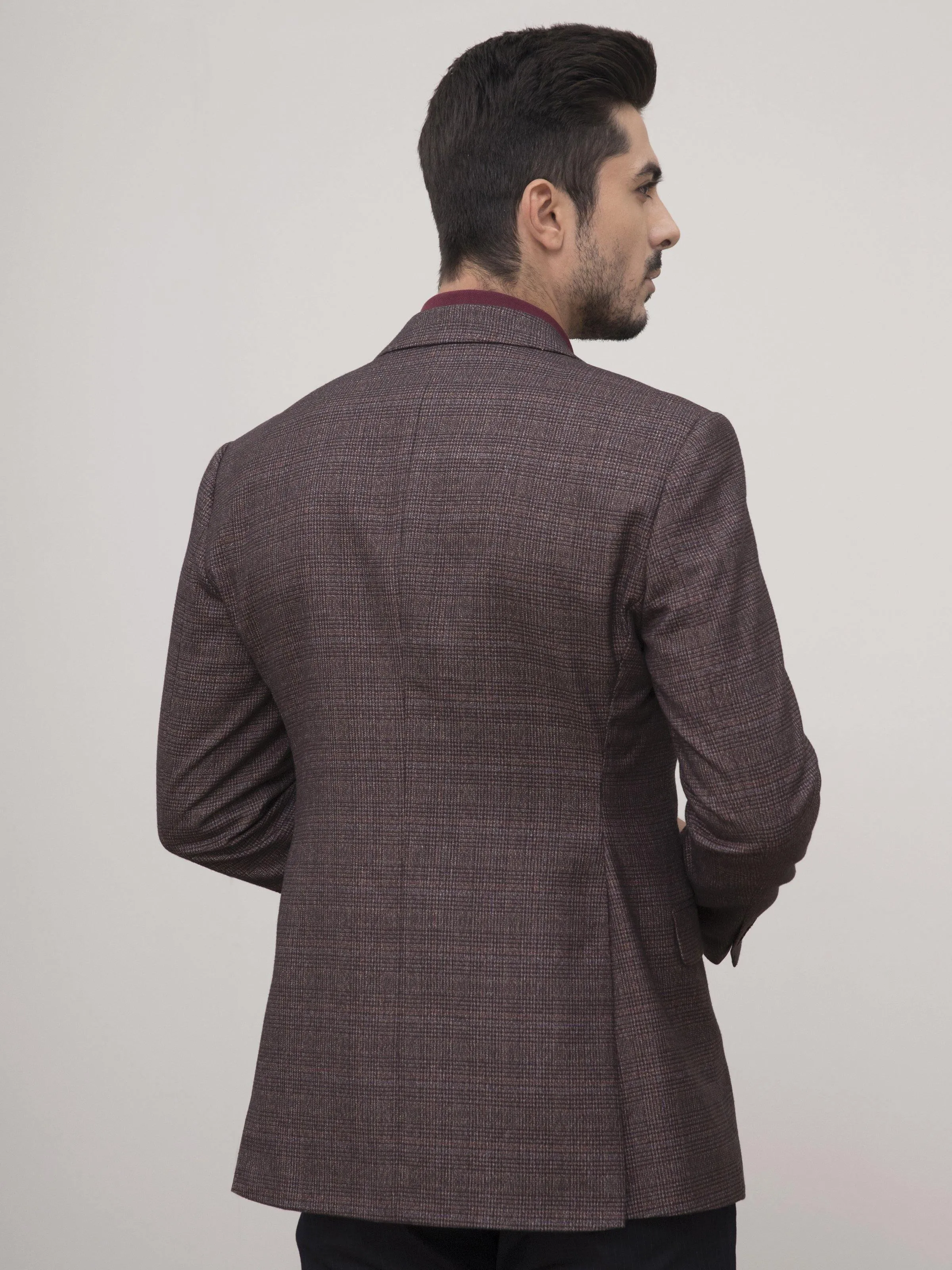 CASUAL COAT SMART FIT BROWN