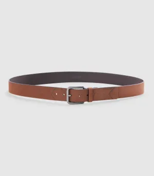 Ceinture 40mm en cuir marron clair "Nora"