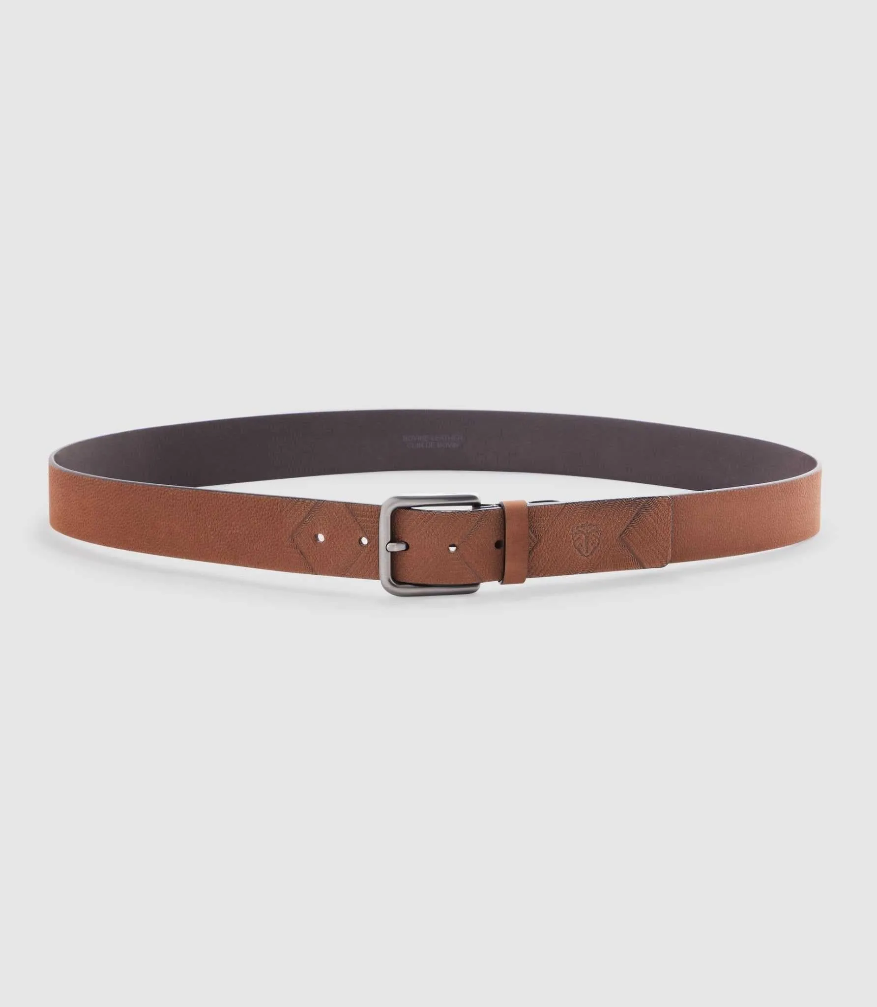 Ceinture 40mm en cuir marron clair "Nora"