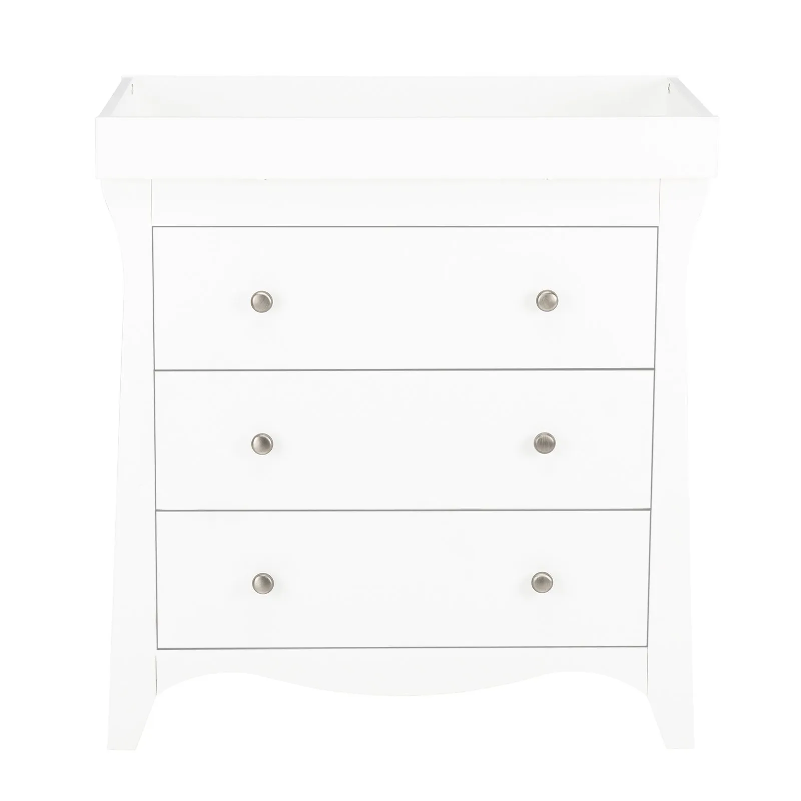 CuddleCo Clara 3 Drawer Dresser & Changer - White