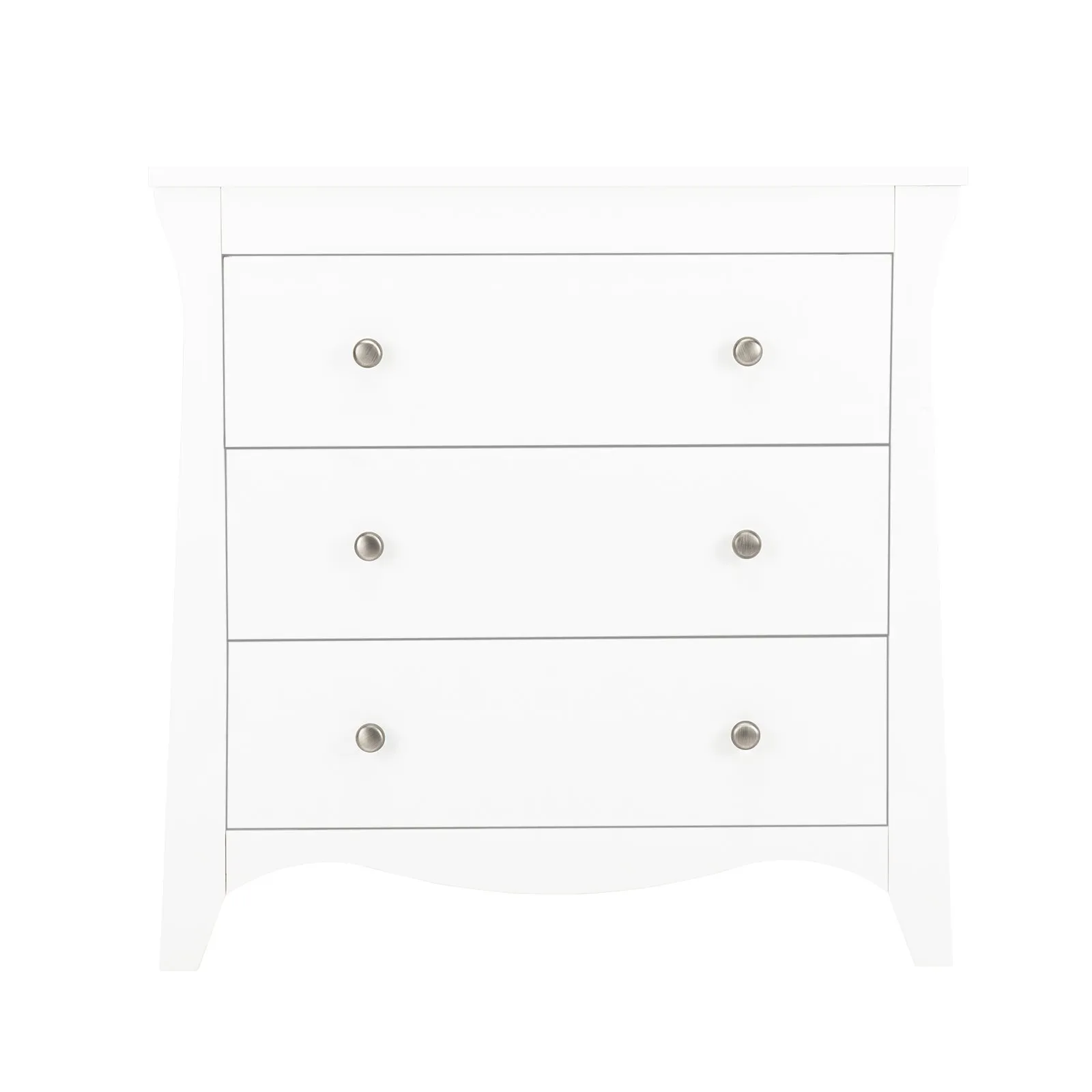 CuddleCo Clara 3 Drawer Dresser & Changer - White