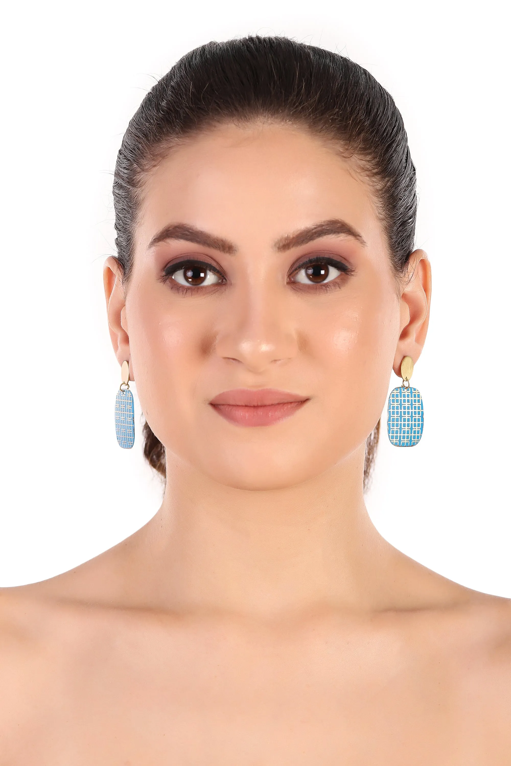 Disha Earrings, blue