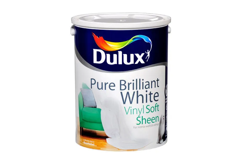 Dulux Vinyl Soft Sheen Pure Brilliant White  5L