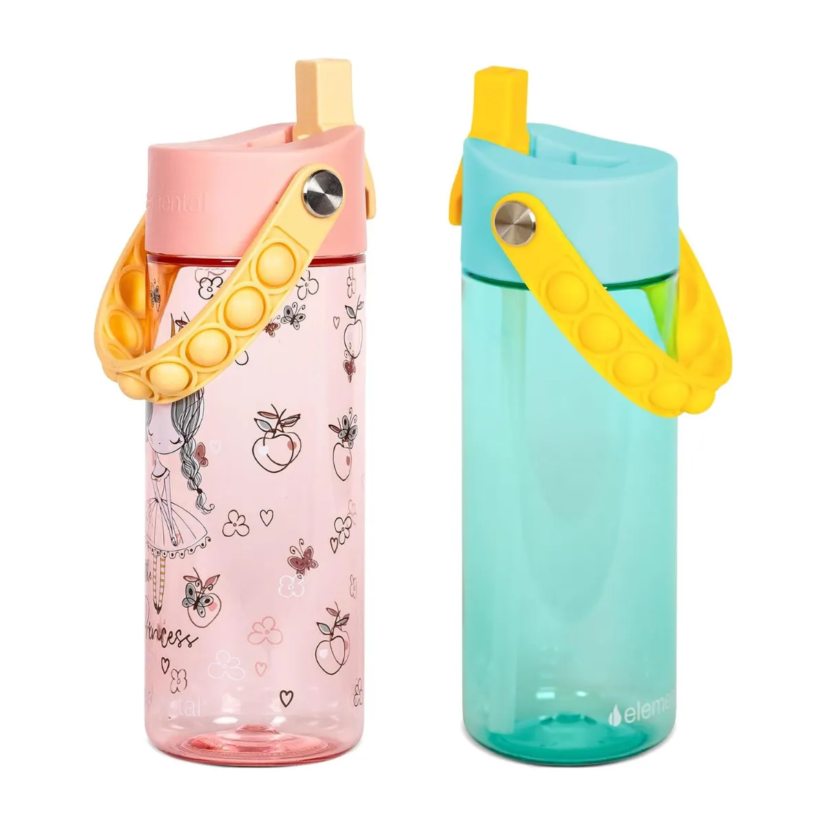 Elemental Splash 18oz Pop Bottle 2 Pack - Little Princess and Robin's Egg