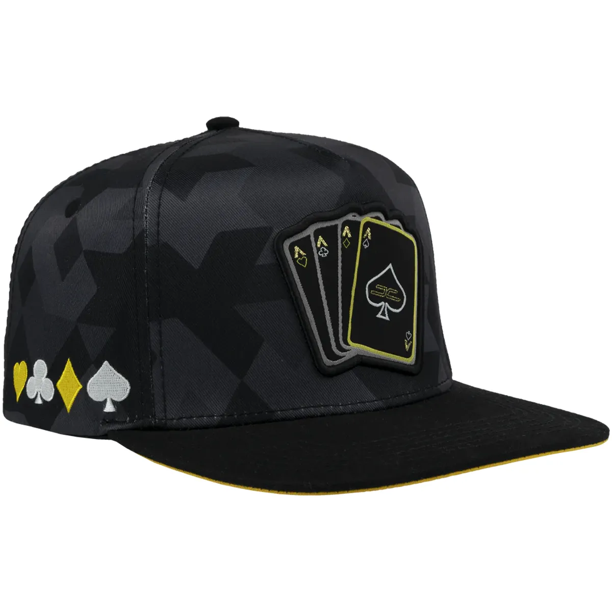 Gorra JC HATS Poker Camo Black Yellow