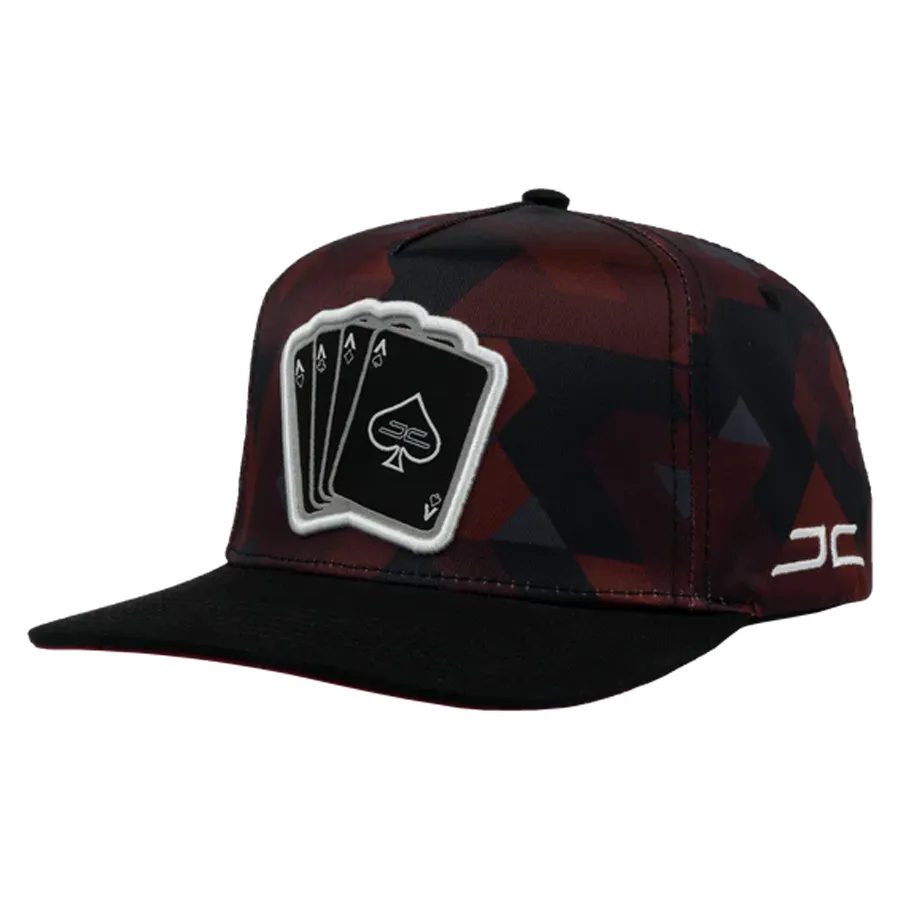 Gorra JC HATS Poker Camo Burgundy