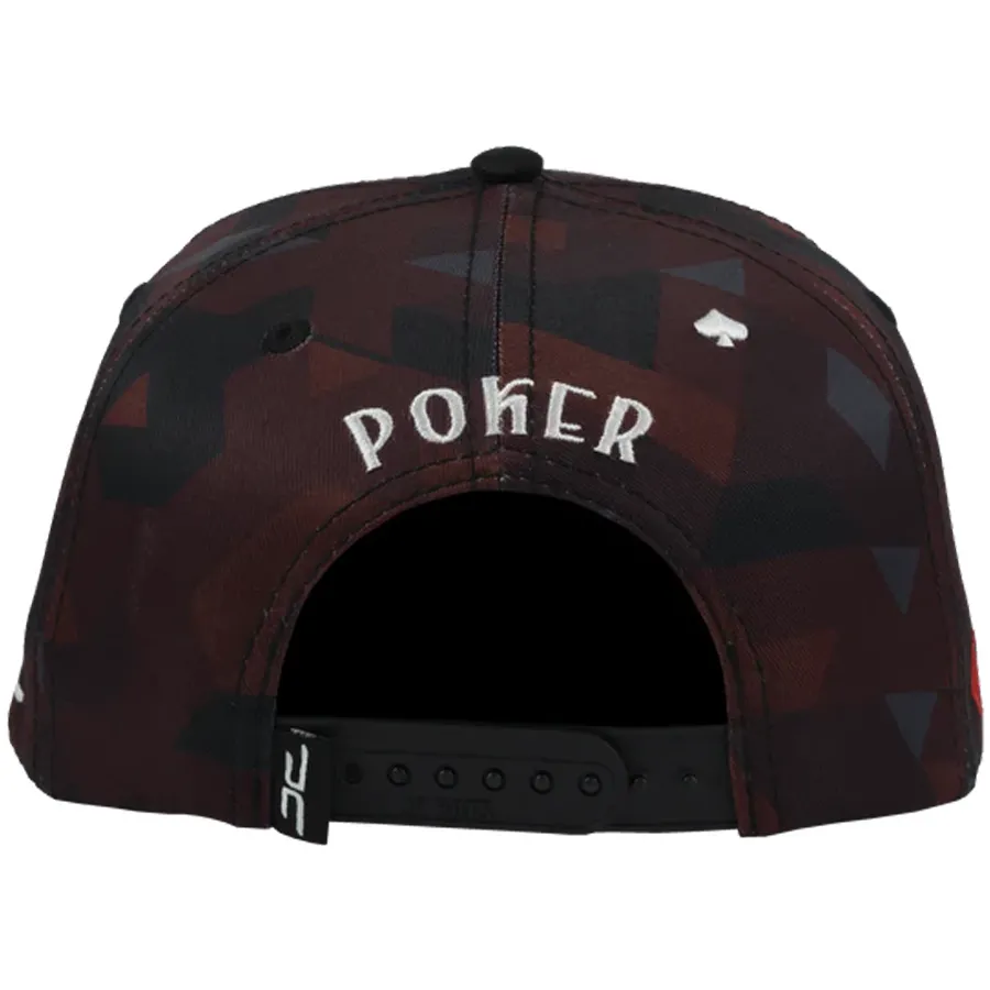 Gorra JC HATS Poker Camo Burgundy