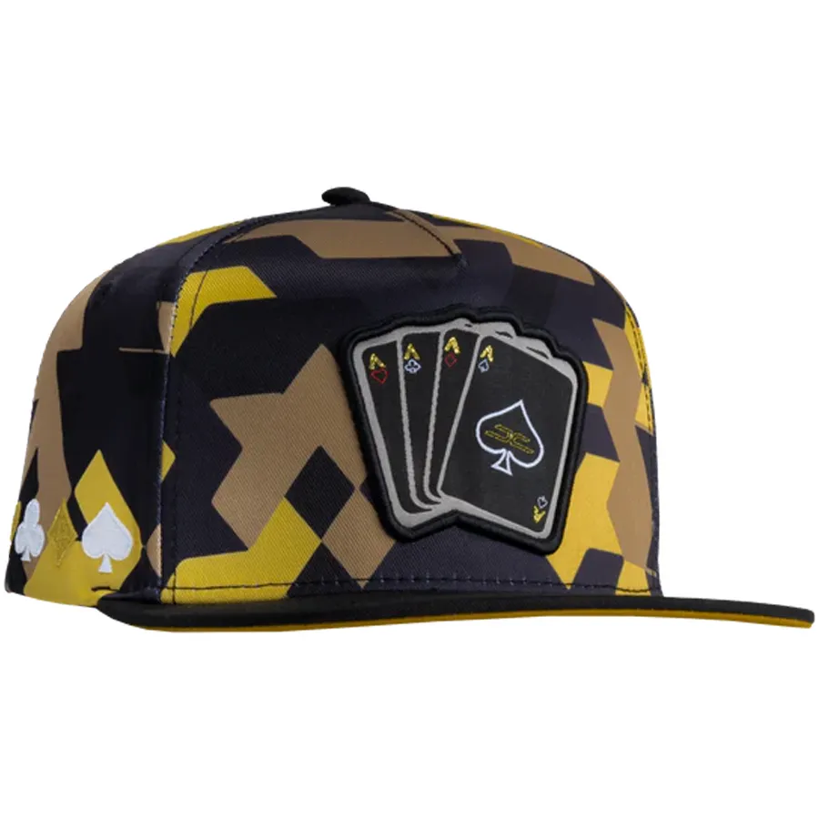 Gorra JC HATS Poker Camo Yellow