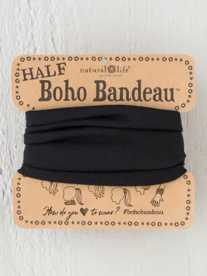 Half Boho Bandeau® Headband - Black