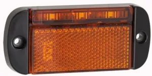 LED Low Profile Amber Side Marker Light - 12/24V