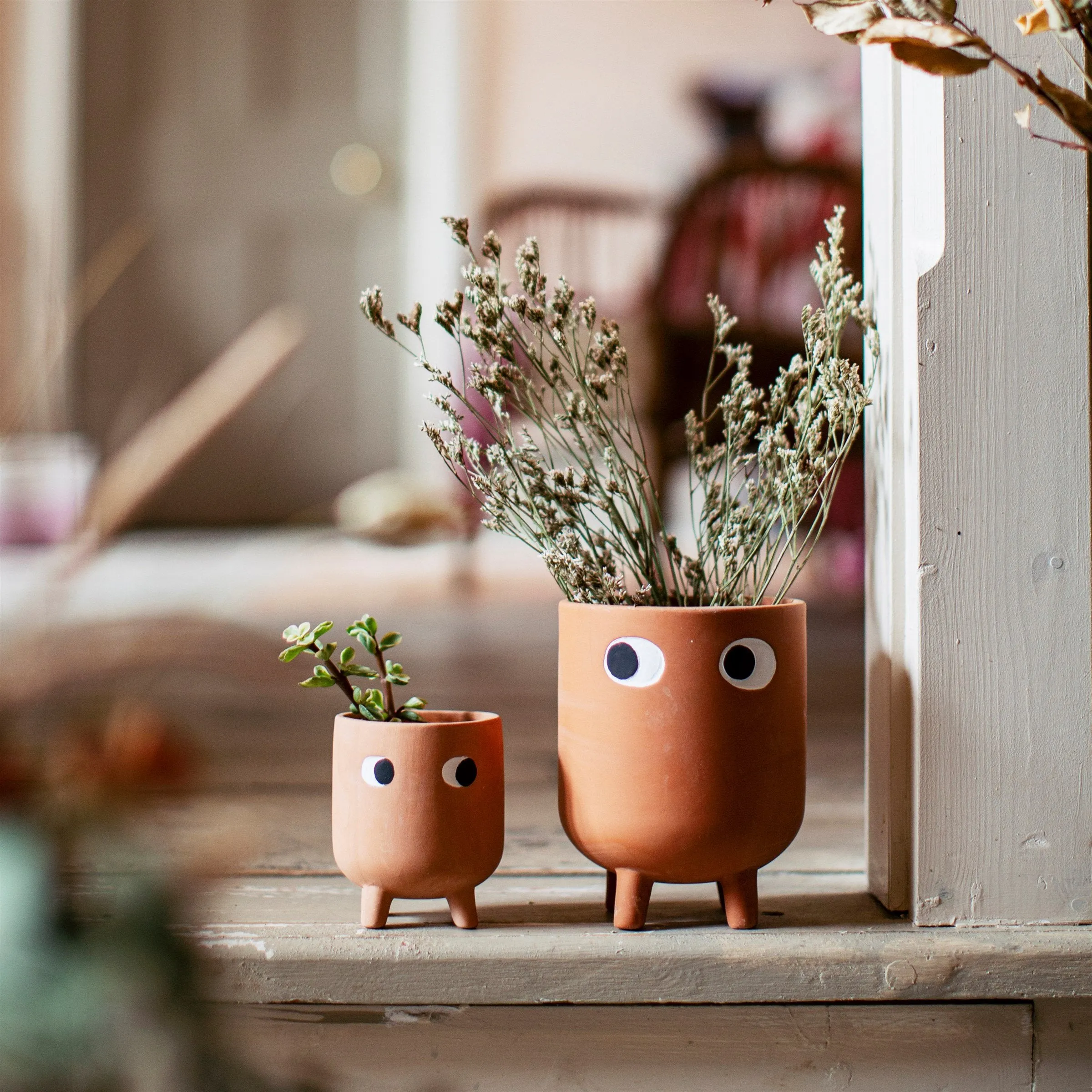 Leggy Terracotta Planter