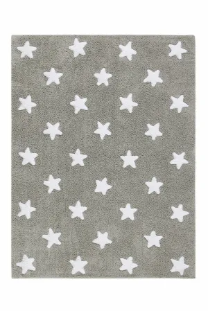 Lorena Canals Washable Rug Stars - Grey/White