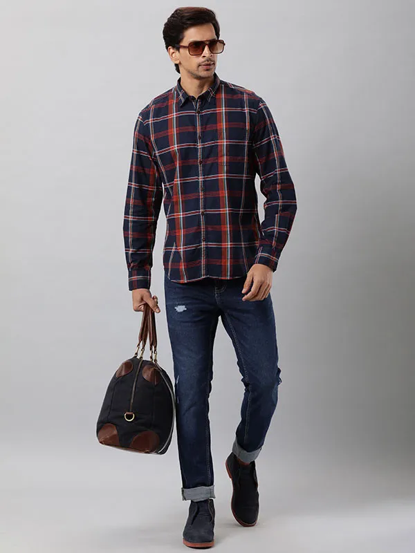 Men Checked Full Sleeve Cotton Shirt