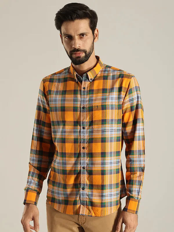 Men Checked Full Sleeve Cotton Shirt