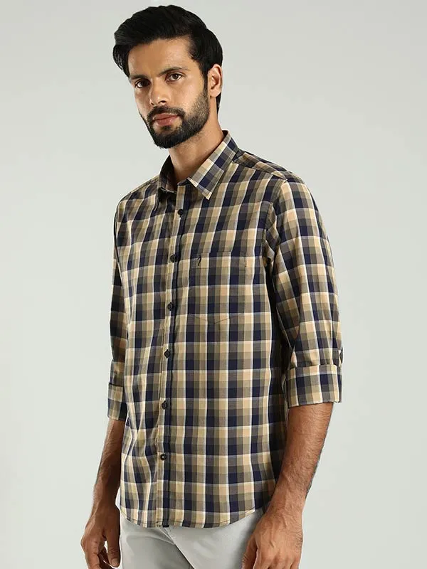 Men Checked Full Sleeve Cotton Shirt