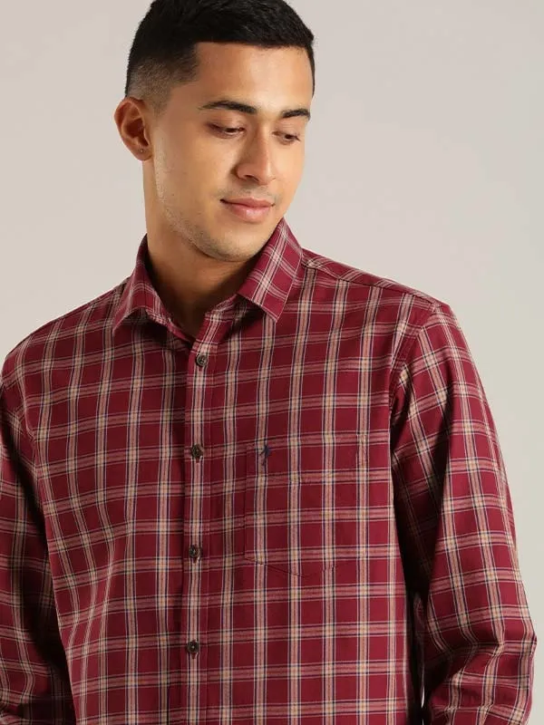 Men Checked Full Sleeve Cotton Shirt