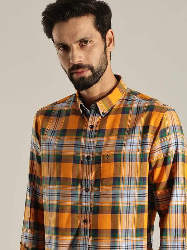 Men Checked Full Sleeve Cotton Shirt