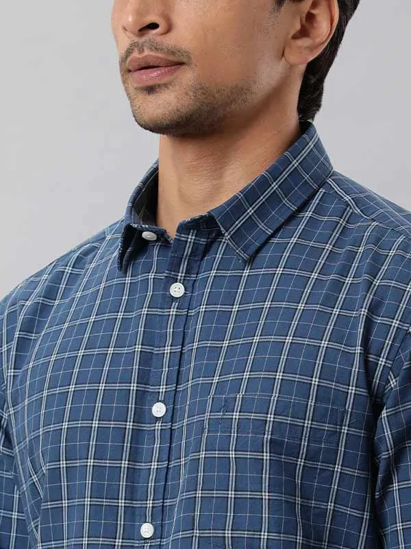 Men Fairtrade Checked Full Sleeve Cotton Stretch Shirt