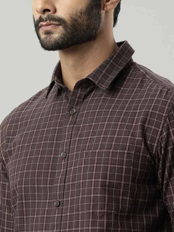 Men Fairtrade Checked Full Sleeve Cotton Stretch Shirt