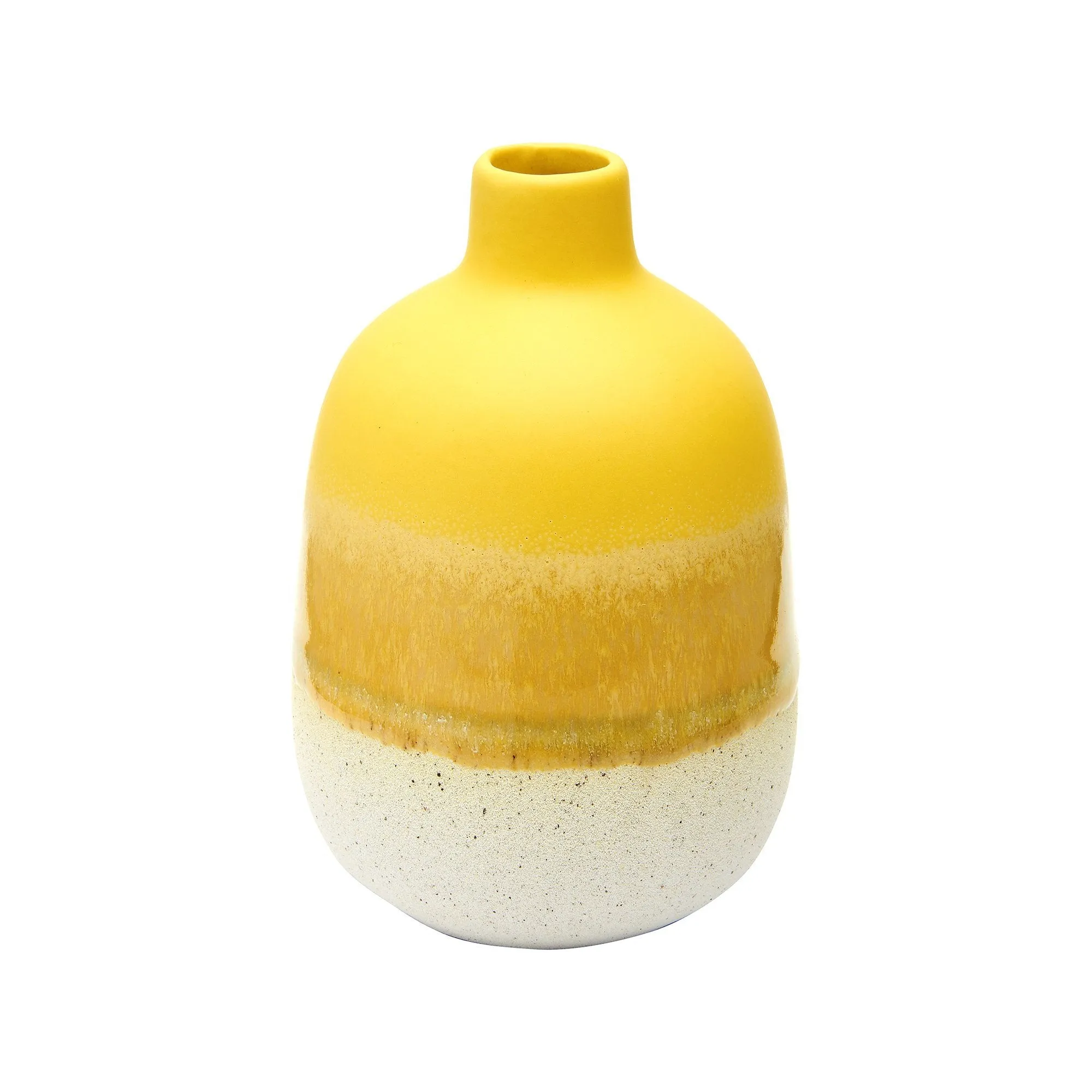 Mini Mojave Glaze Yellow Vase