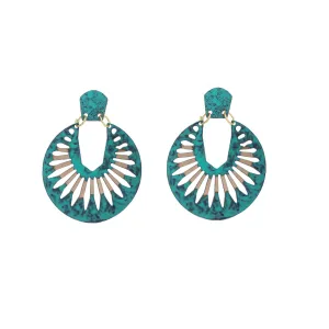 Naazia Earrings, green