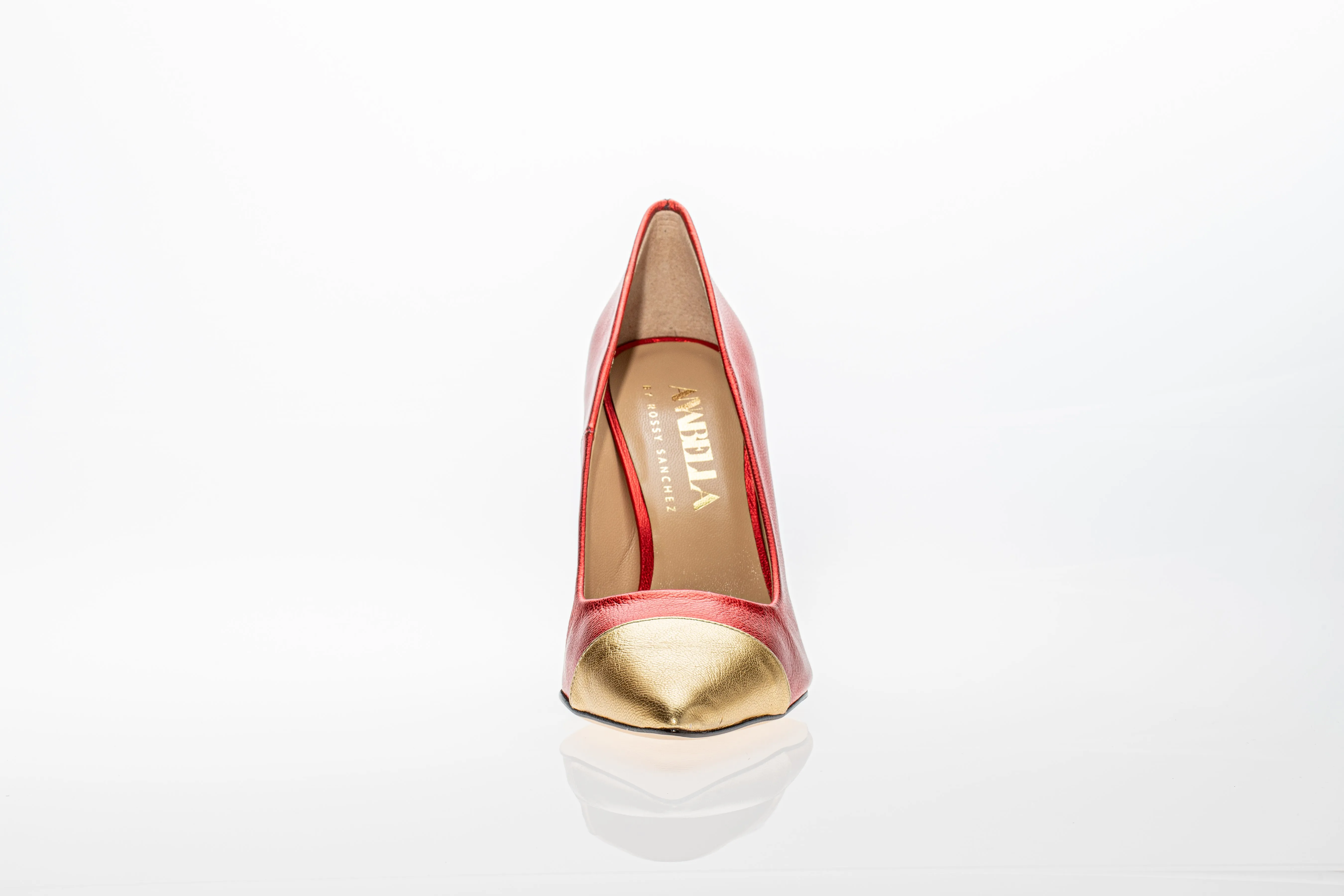 New York Pumps Red & Gold