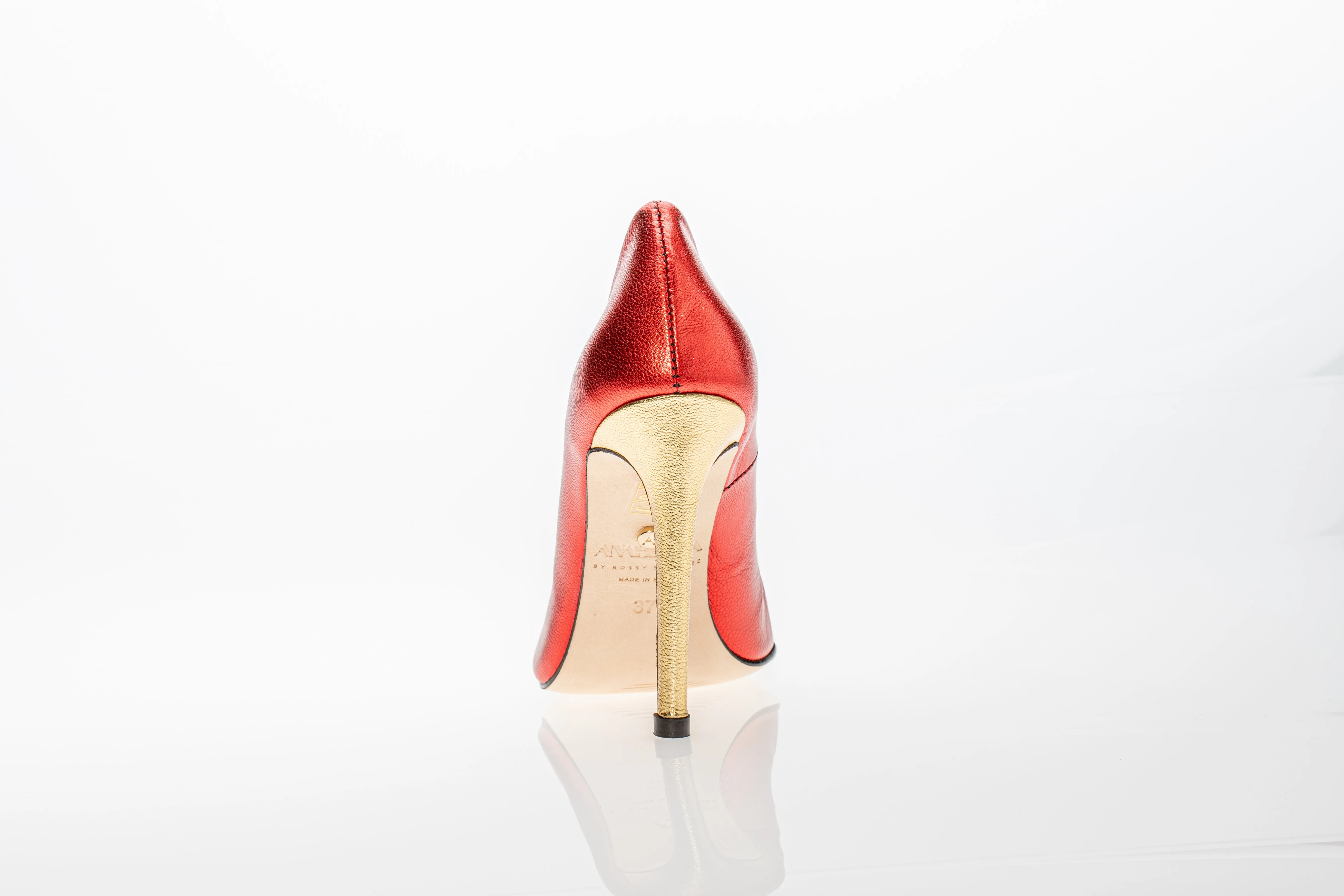 New York Pumps Red & Gold