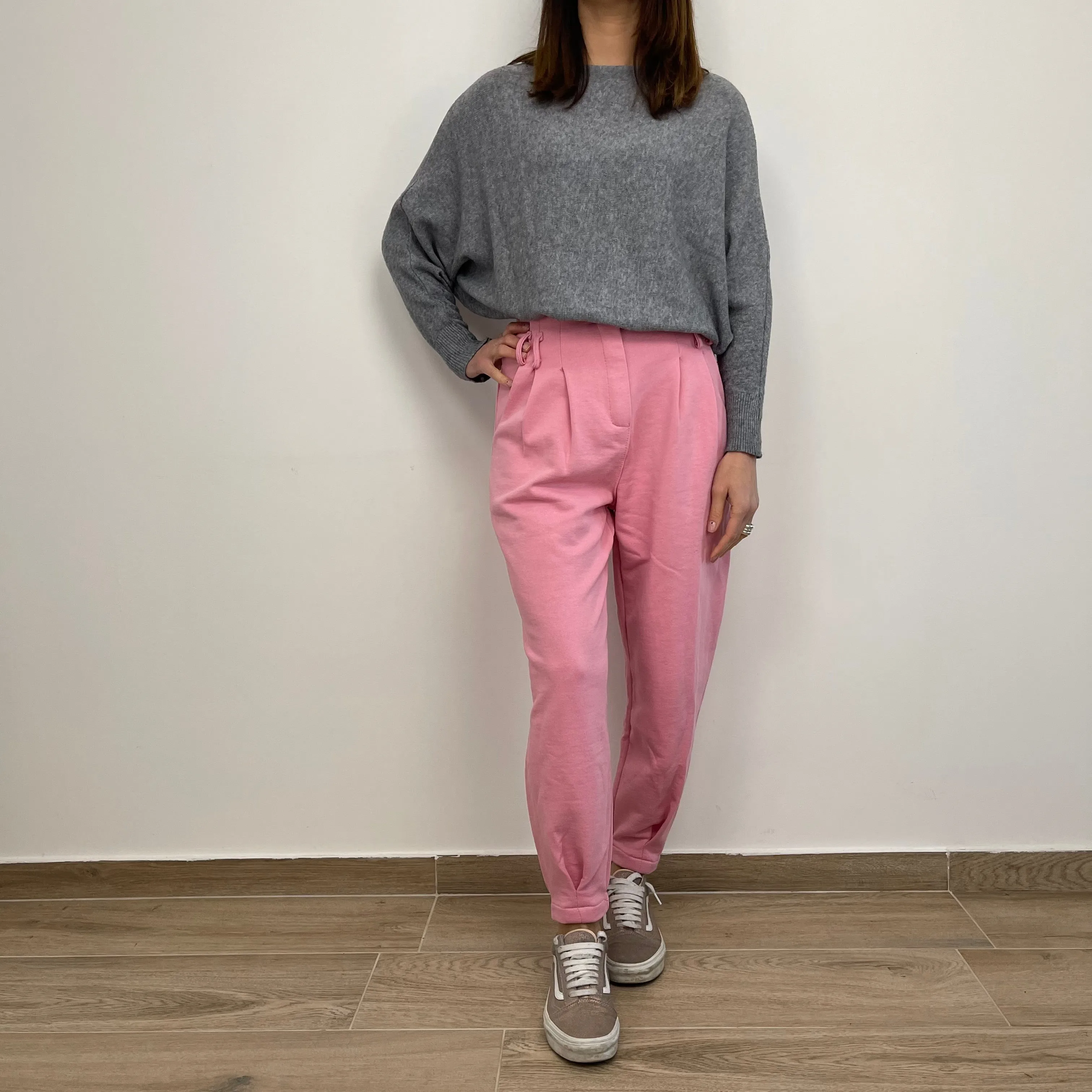 Pantaloni a vita alta rosa acceso Penelope Milano