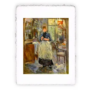 Stampa di Berthe Morisot - Nella sala da pranzo - 1875