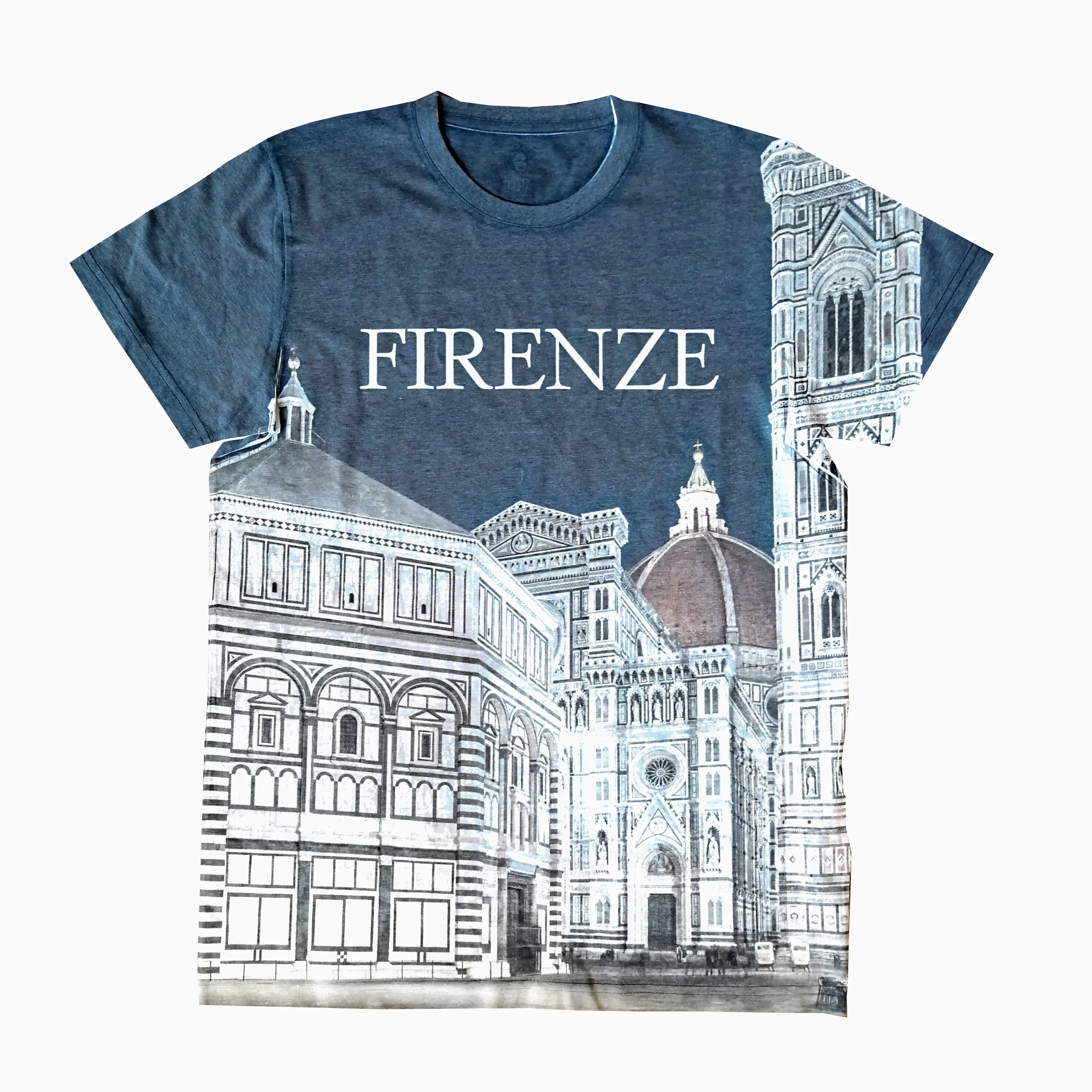 T-shirt FLORENCE | Stampa all-over, Idea regalo, Fotografia ad alta definizione, dettagli sorprendenti.