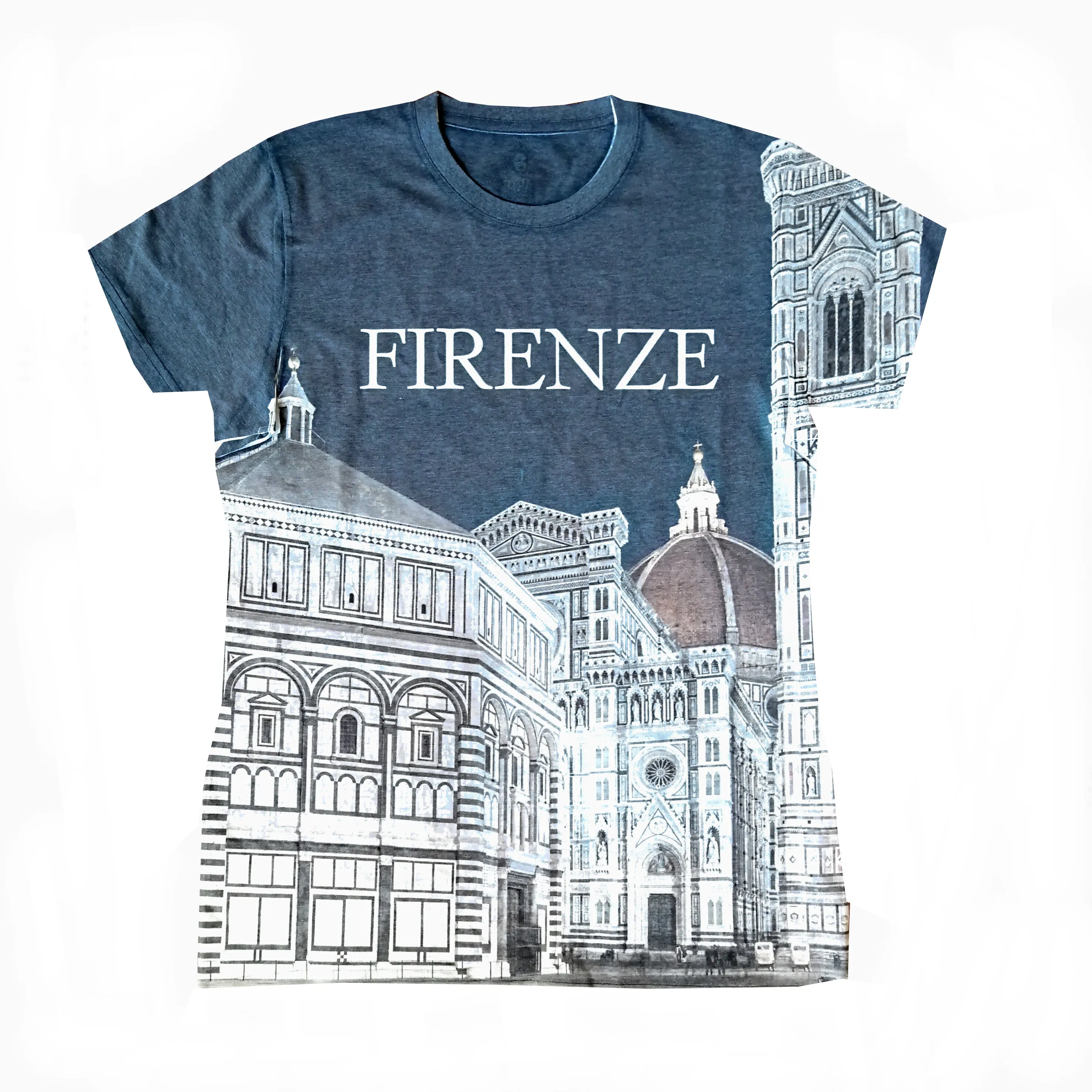 T-shirt FLORENCE | Stampa all-over, Idea regalo, Fotografia ad alta definizione, dettagli sorprendenti.