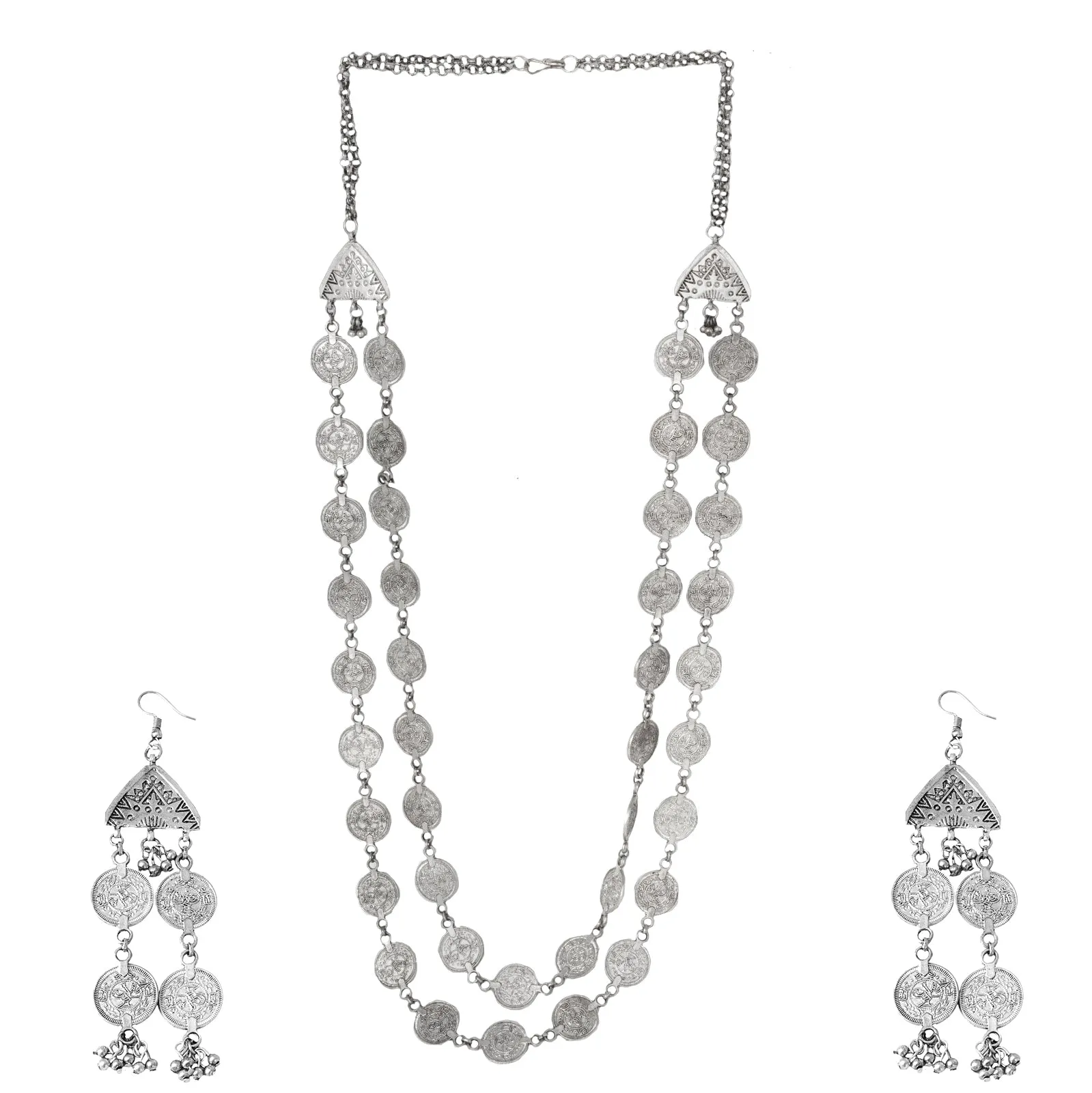 Teejh Banjari Coin Layered Necklace Set