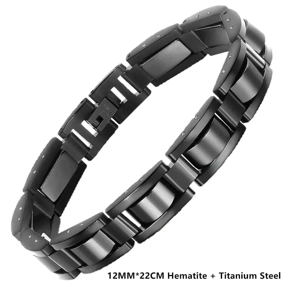 Titanium Steel Hematite Magnetic therapy Bracelets for men and women