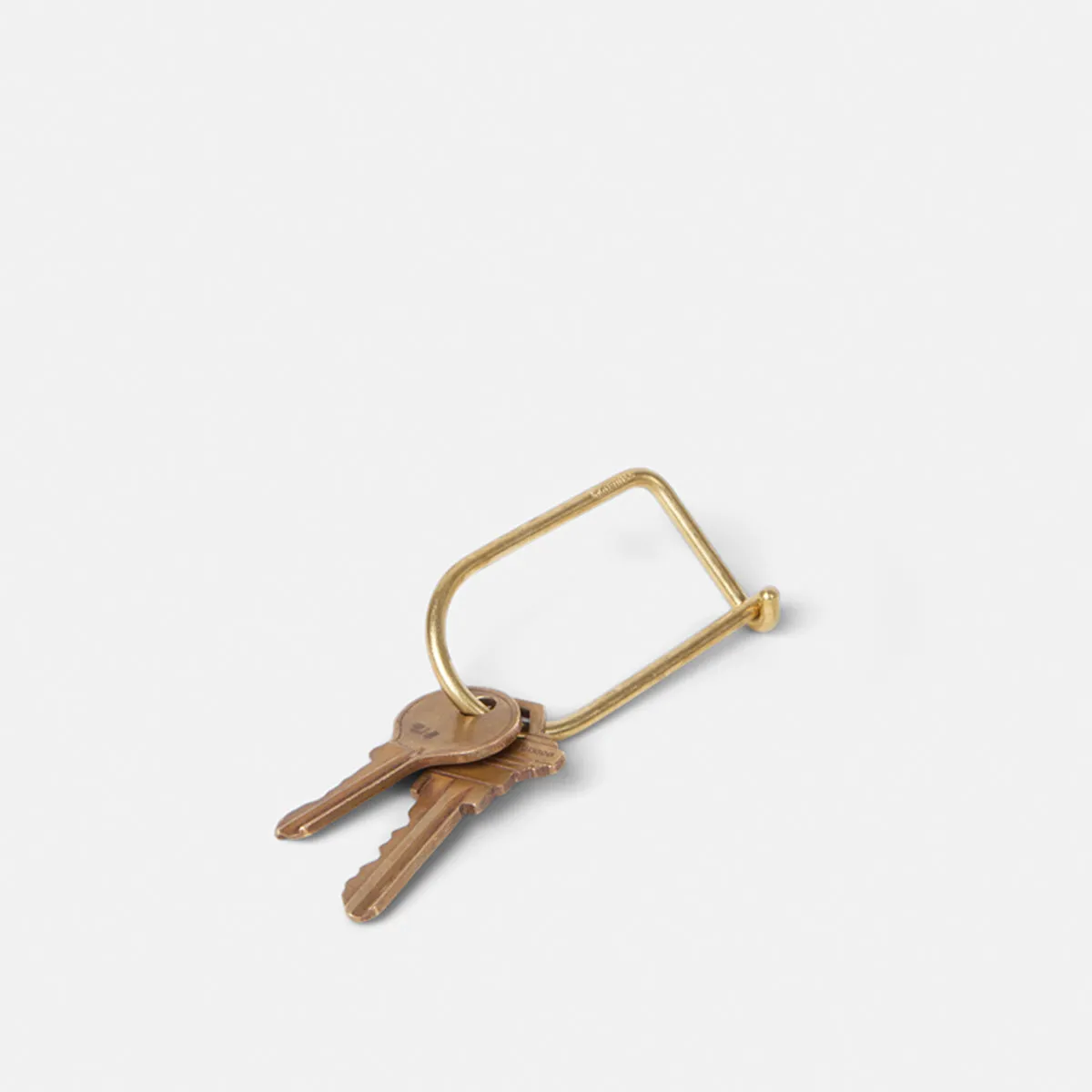 Wilson Keyring in Brass